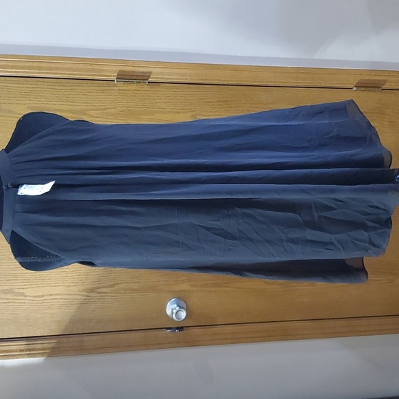 Whbm sleeveless nwt black sheer overlay dress - Picture 6 of 8